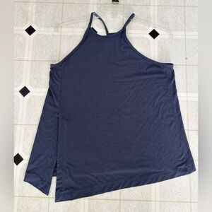 Athleta Women's Scoop Neck Explore Iron Blue Halter Tank Top small